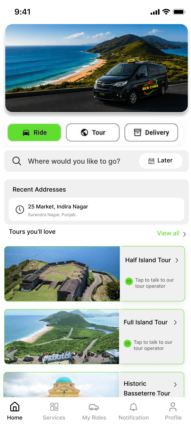 SKN CABS Passenger App